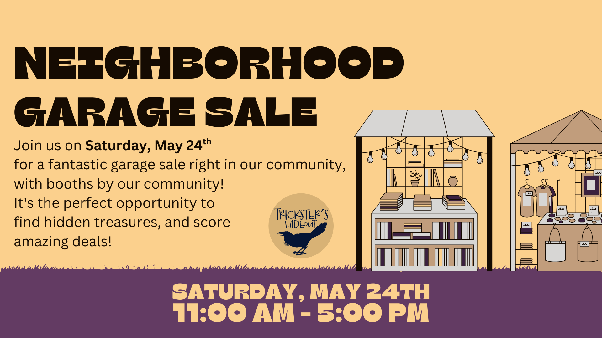 garage sale mountain gear lemonade stand yard sale car boot sale