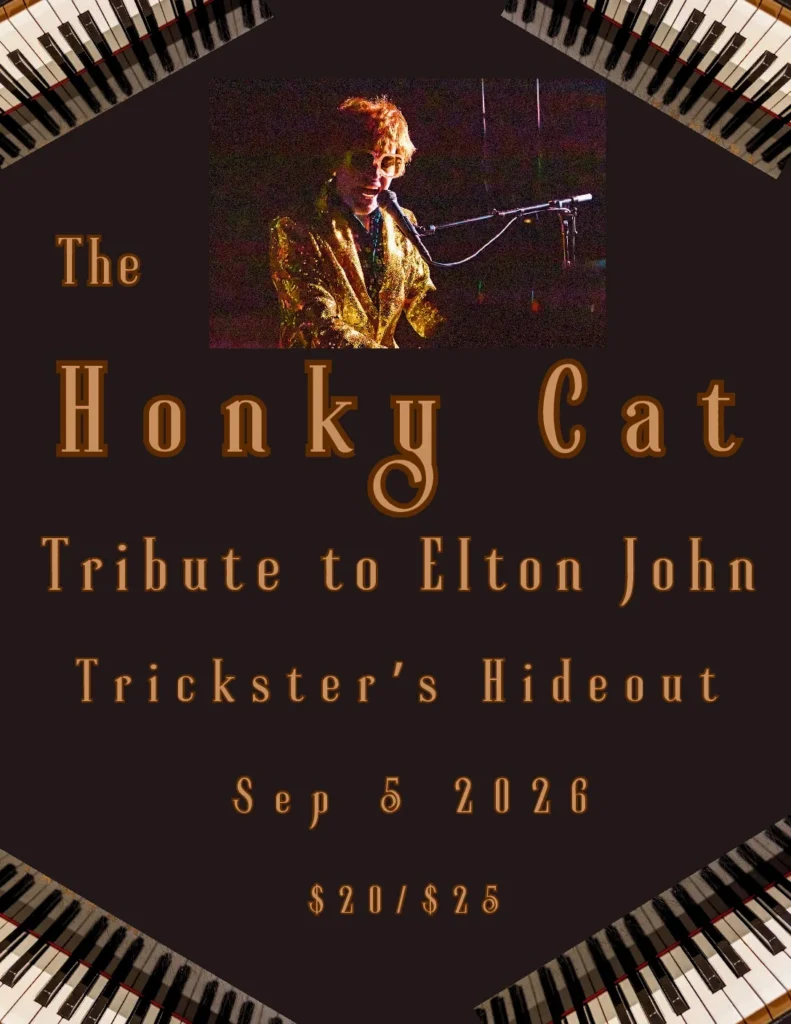 11 X 8.5 Poster size Tricksters Hideout Sep 5 show Honky cat Real Estate Flyer pdf