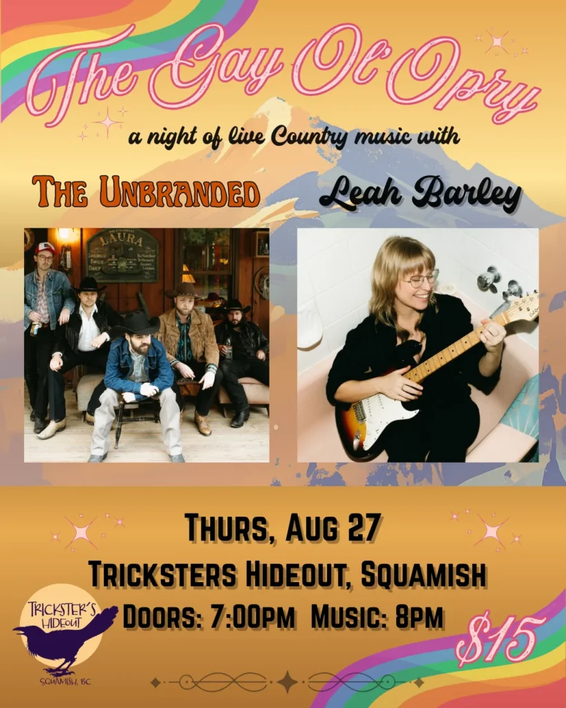 Gay Ol' Opry with Leah Barley and The Unbranded 4 Gay Ol Opry Tricksters insta