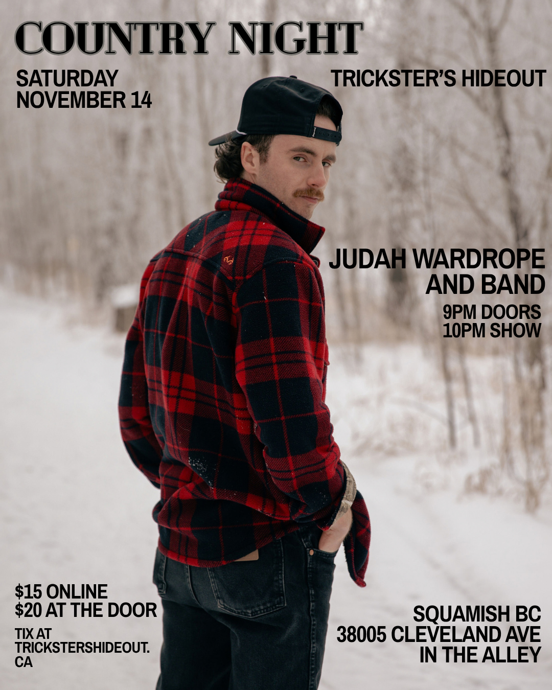 Country Night: Judah Wardrope 1 Nov 14