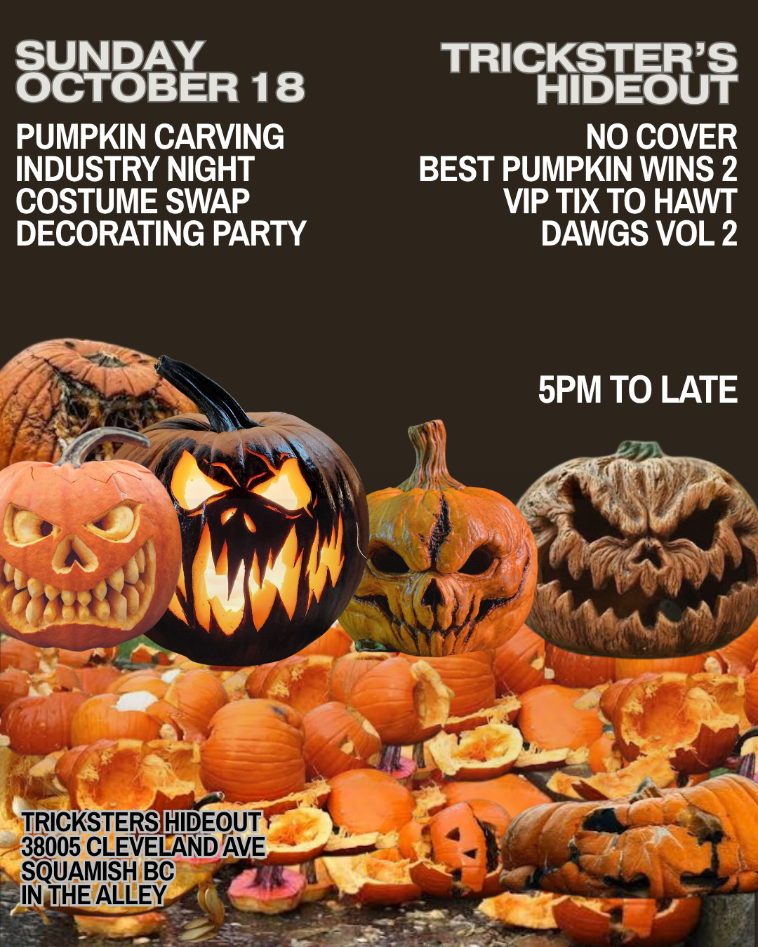 Pumpkin Carving and Industry Night 1 oct 18